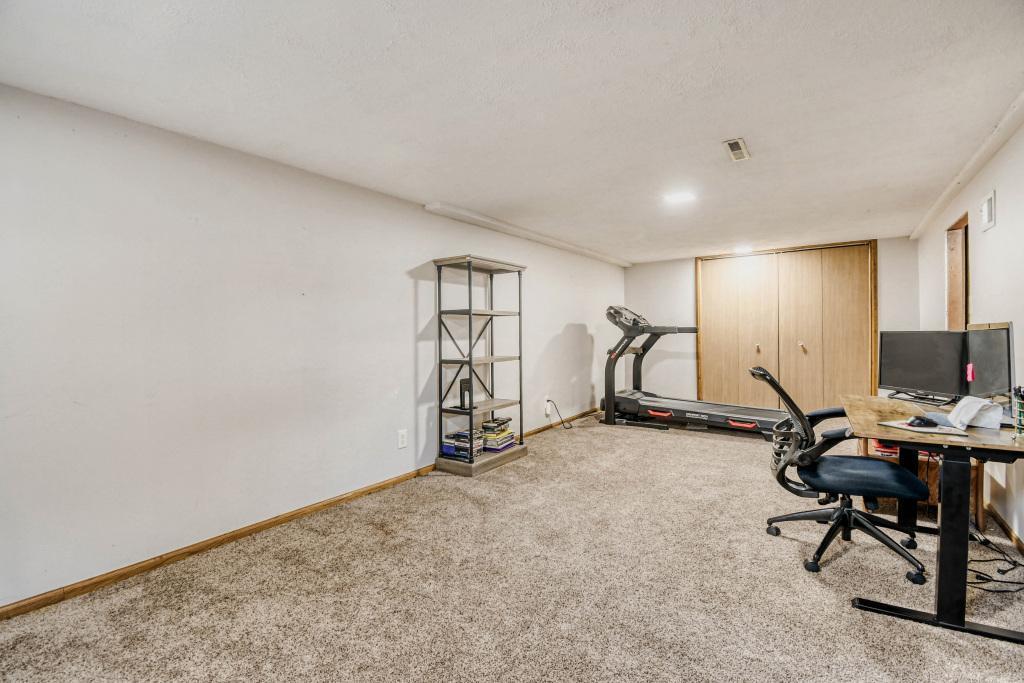 Finished lower level