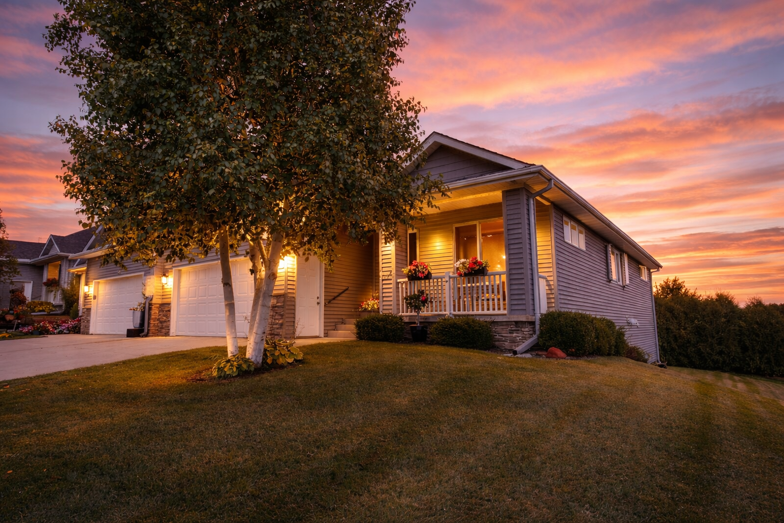 Welcome to 2200 Greenfield Dr W- AI Sunset Photo