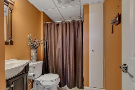 Lower level 3/4 bath