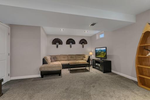 Open lower level family room