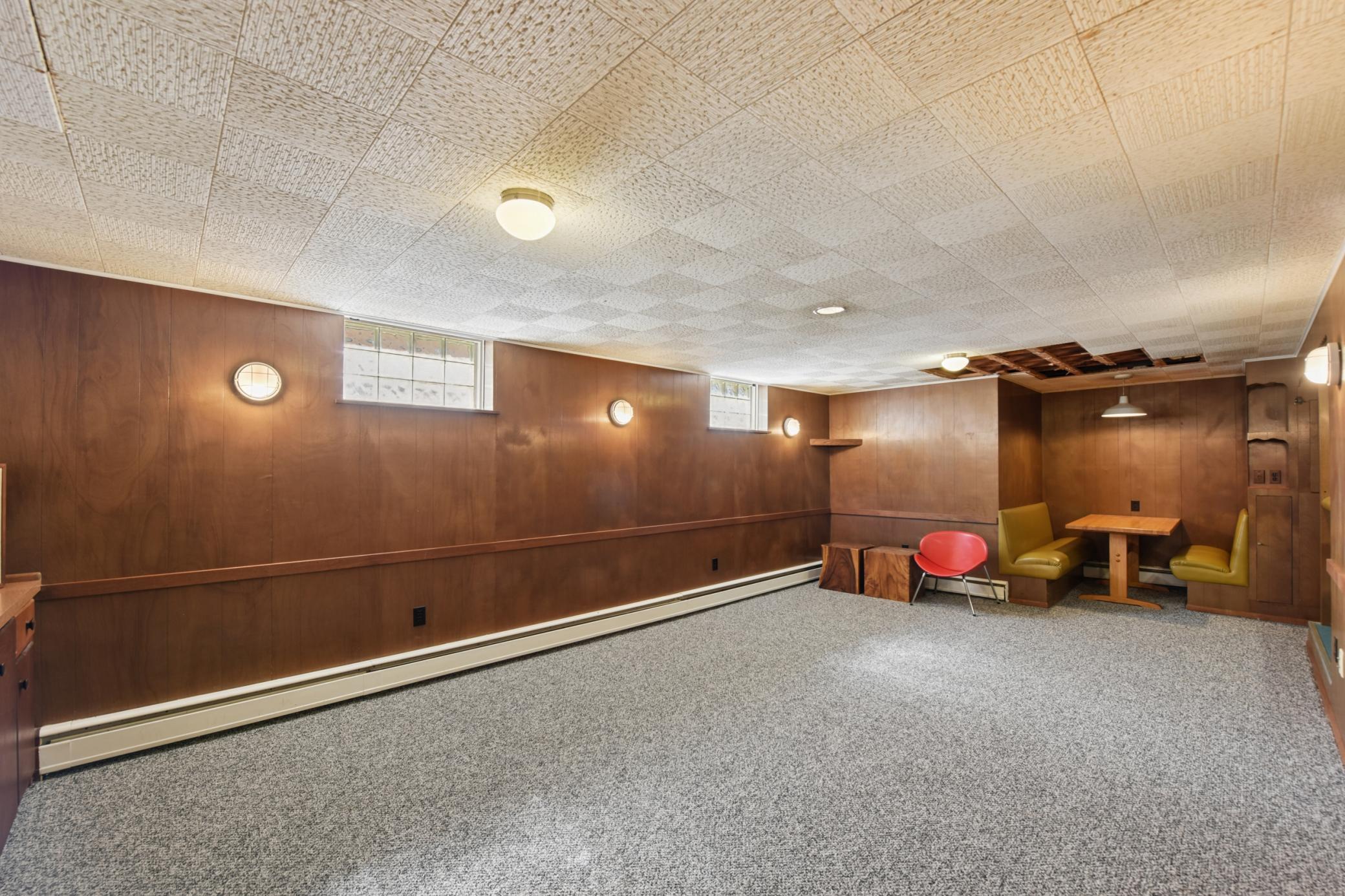 Lower Level Family Room with Built in Booth