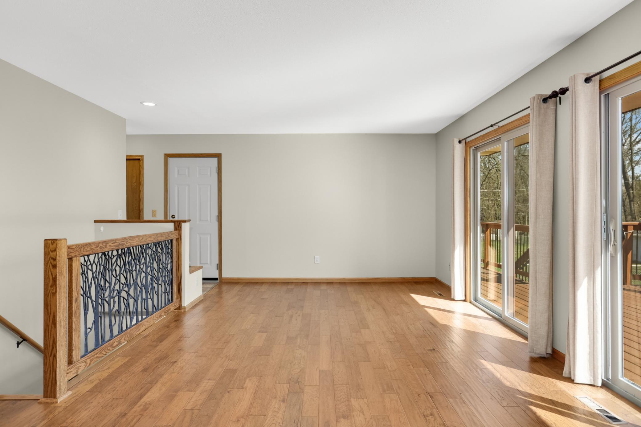 Bright and cheery living- dining room!