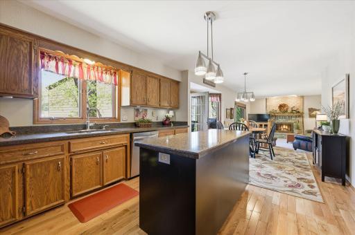 Plenty of storage with the amount of cabinetry in the kitchen.