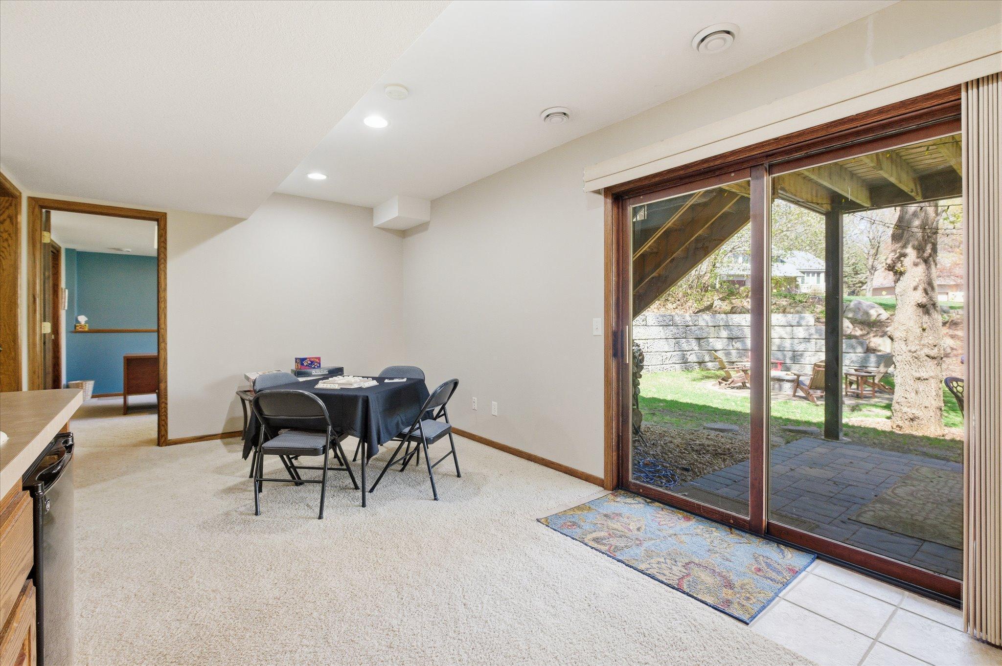 Walk-out to the backyard.