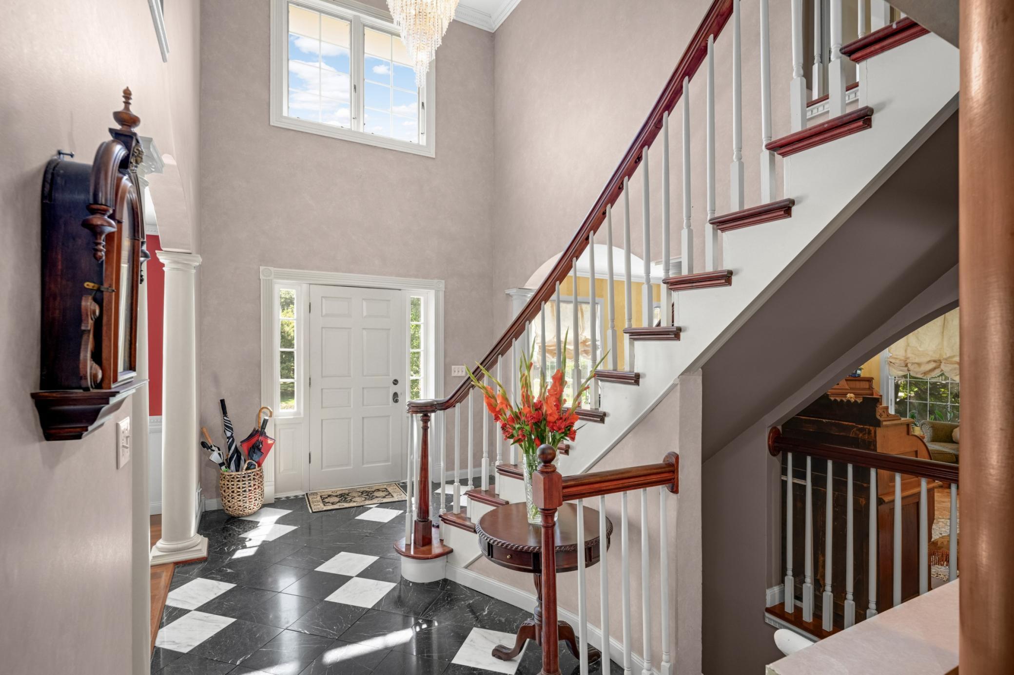 Front Entry Way Marble Floors