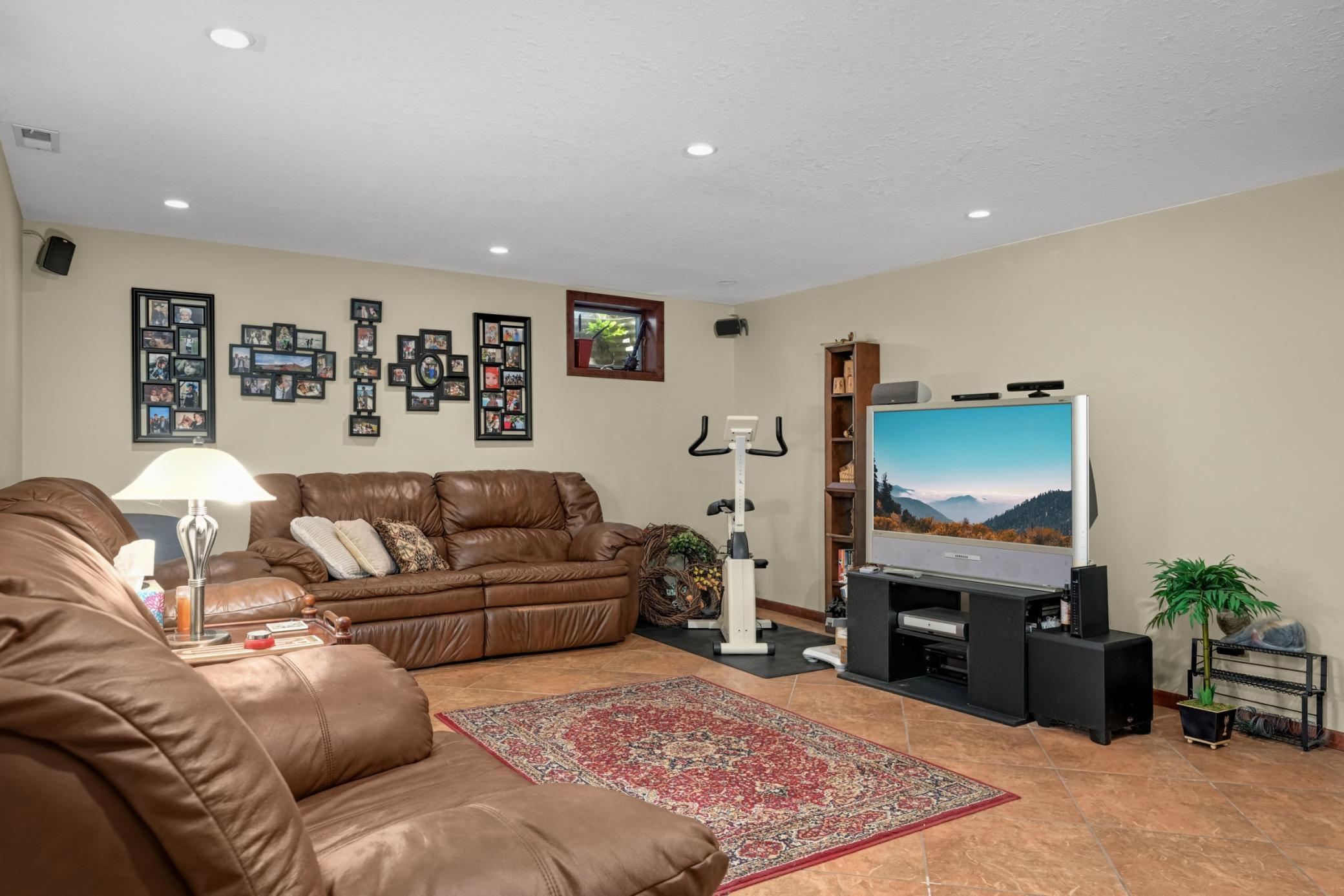 Family Room in Lower Level