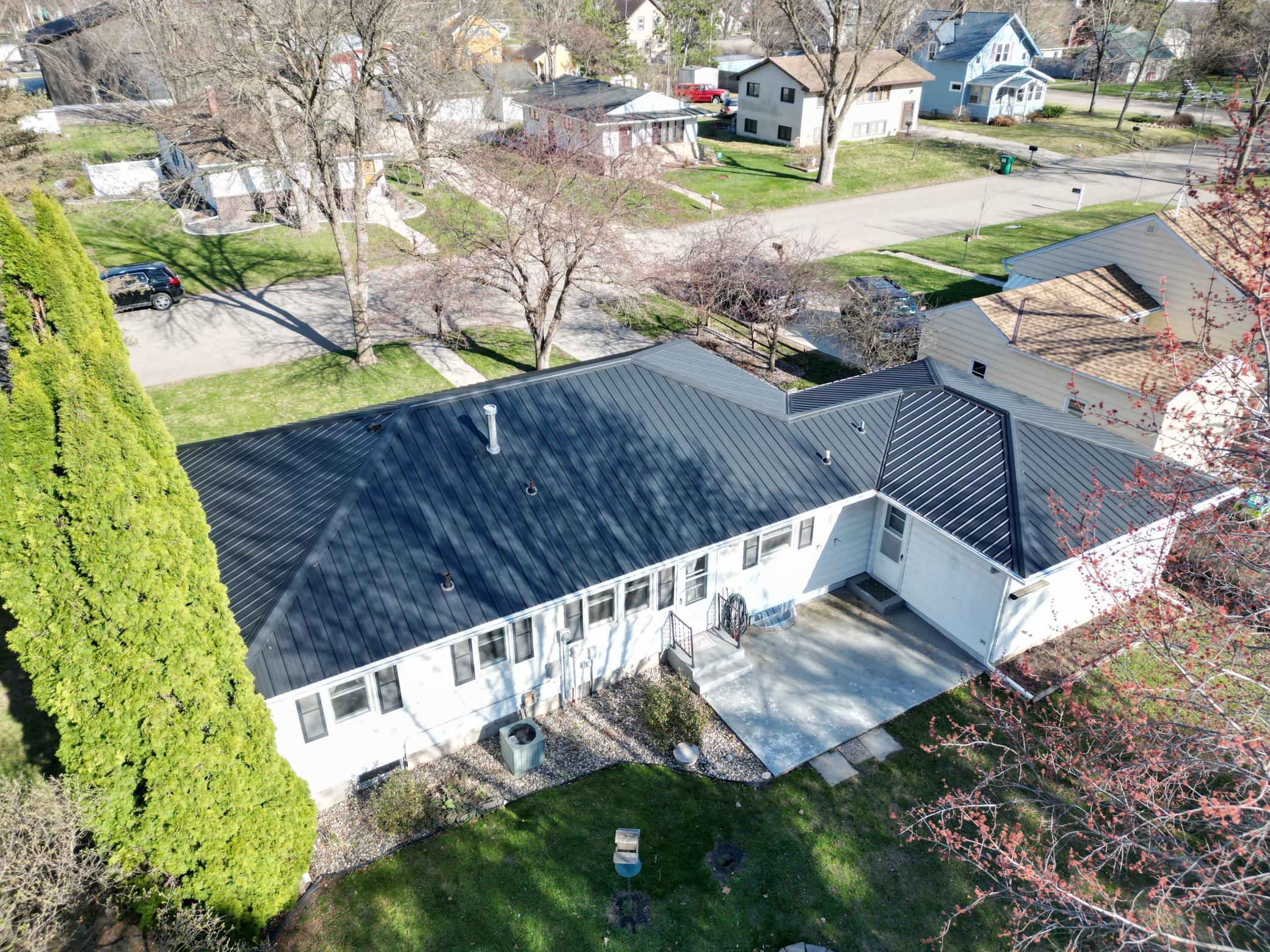 New black textured metal roof!