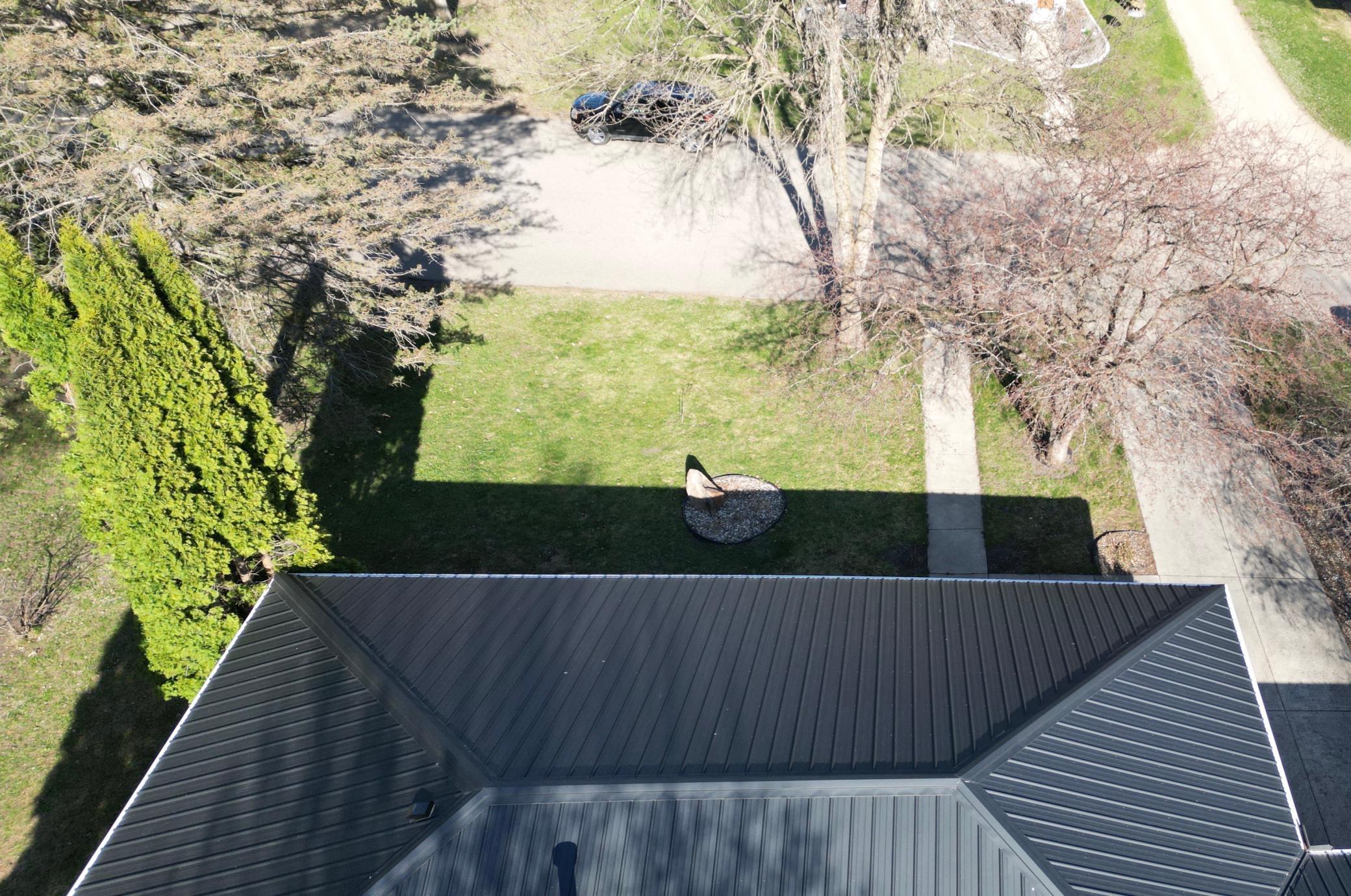 New black textured metal roof!