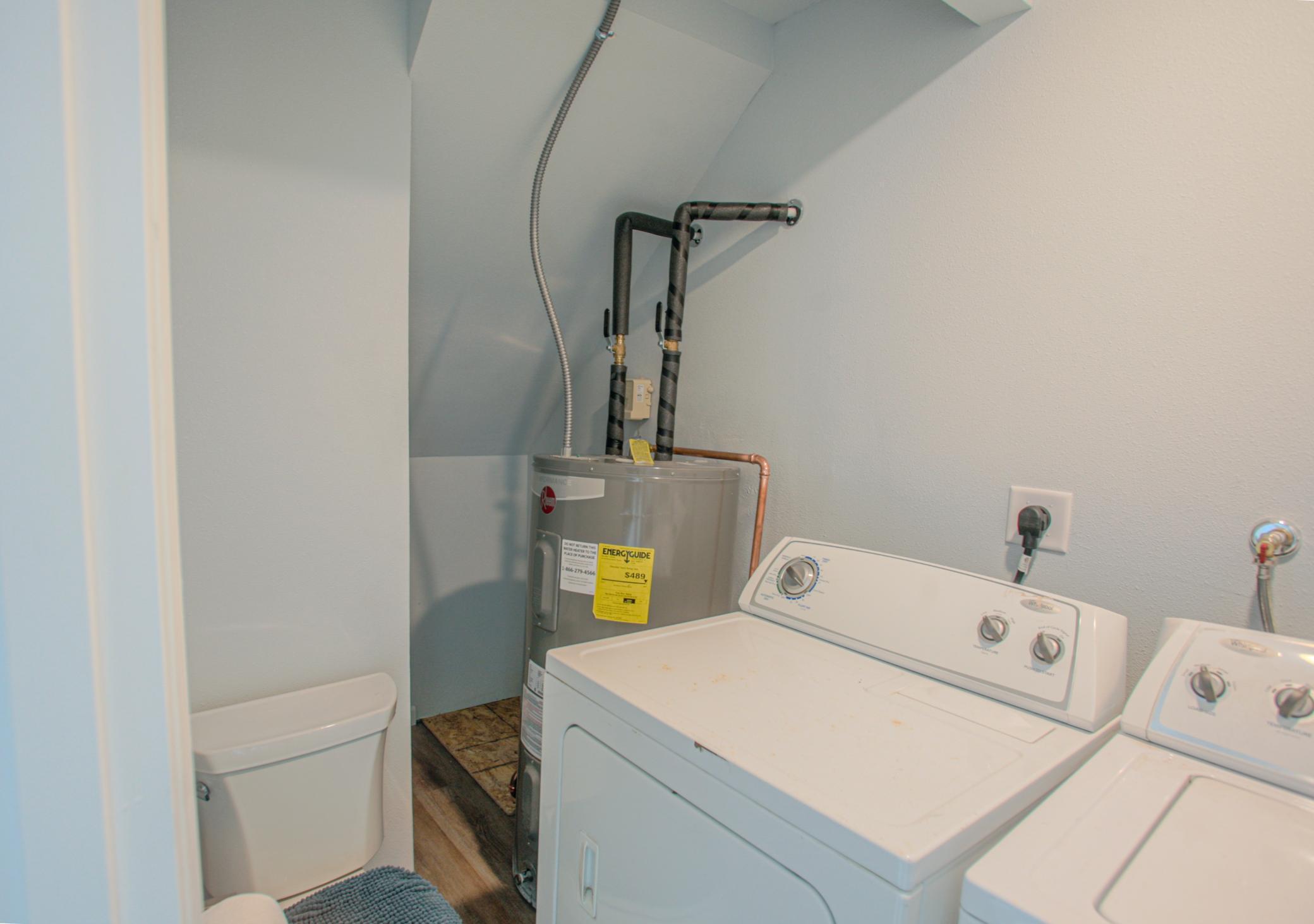 Laundry, Water Heater & 1/4 Bath