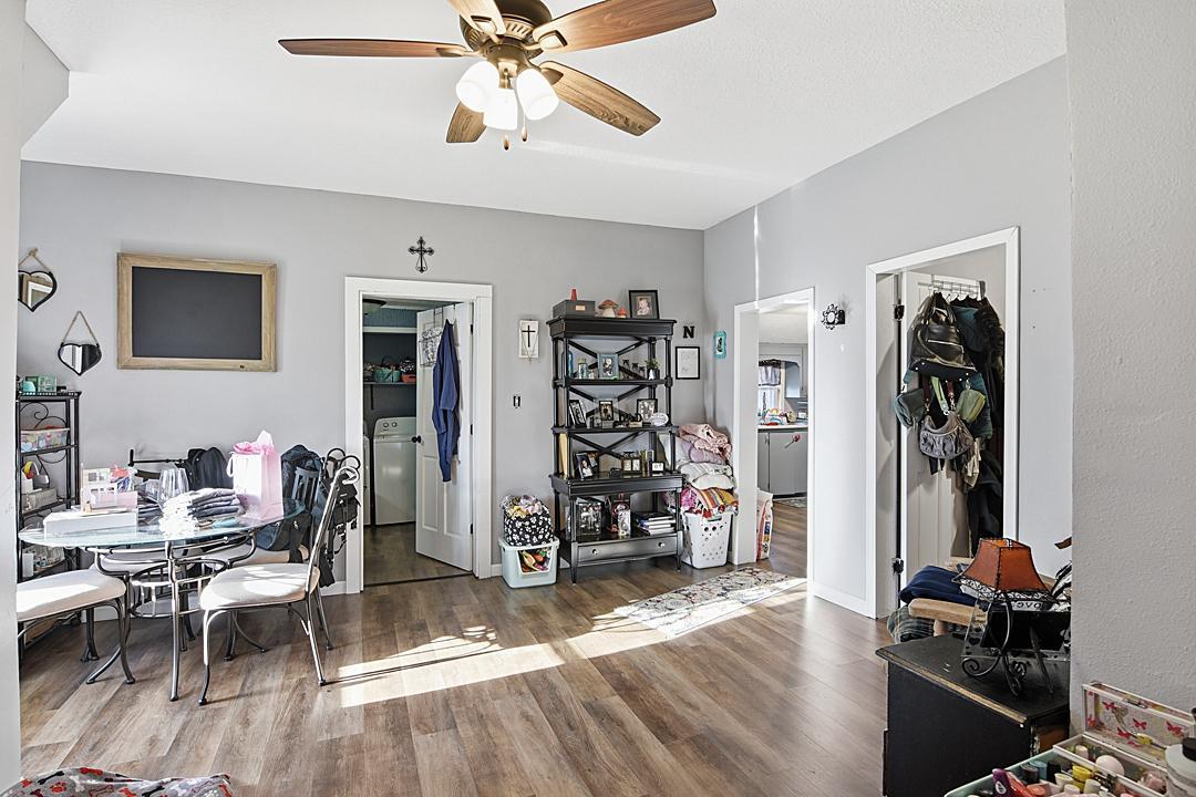 Main level family room/dining area