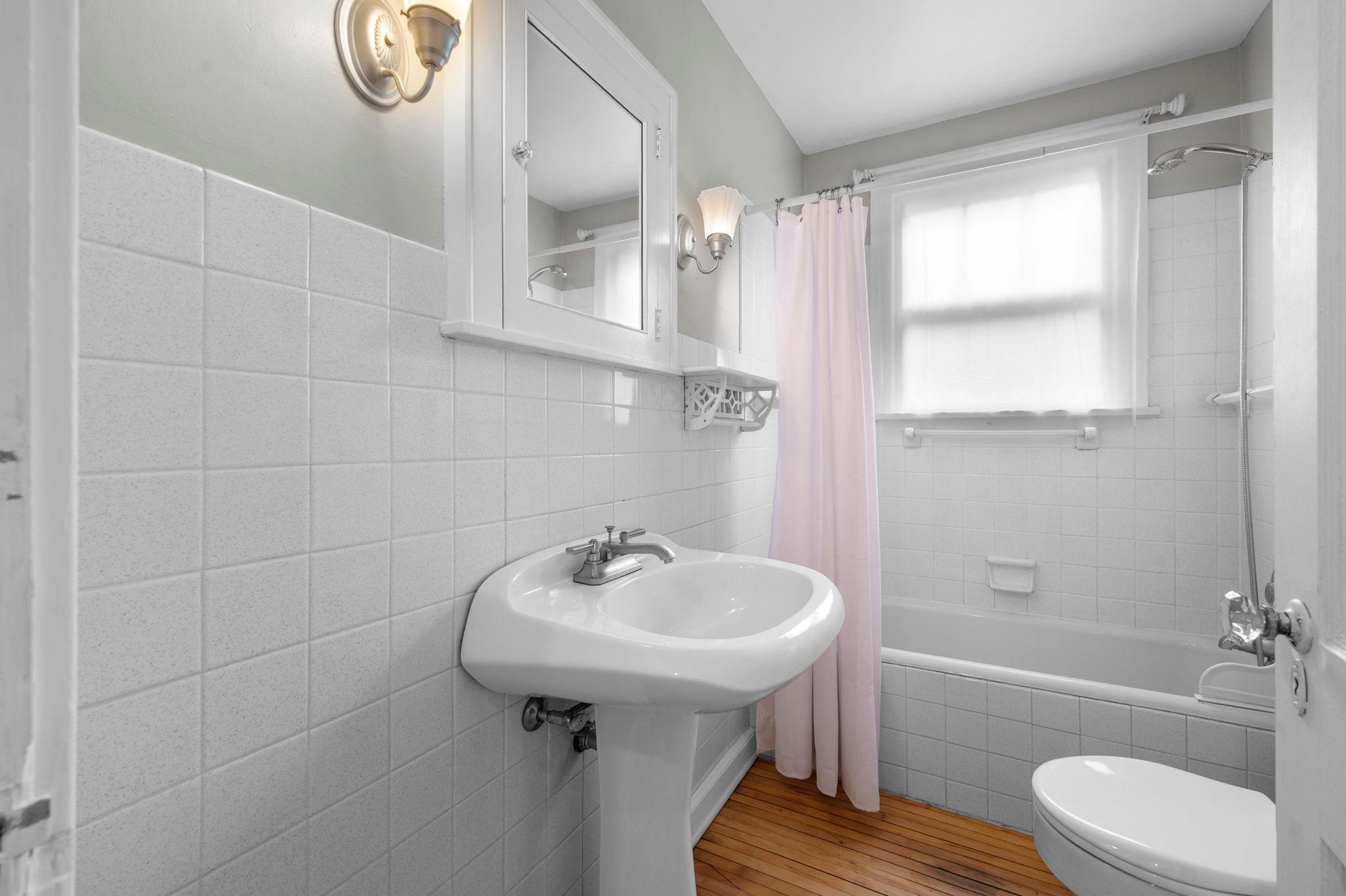 Just steps from a nearby full bathroom.