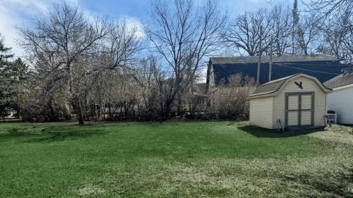 Spacious yard, nearly 1/2 acre
