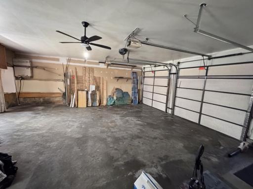 Double stall garage.