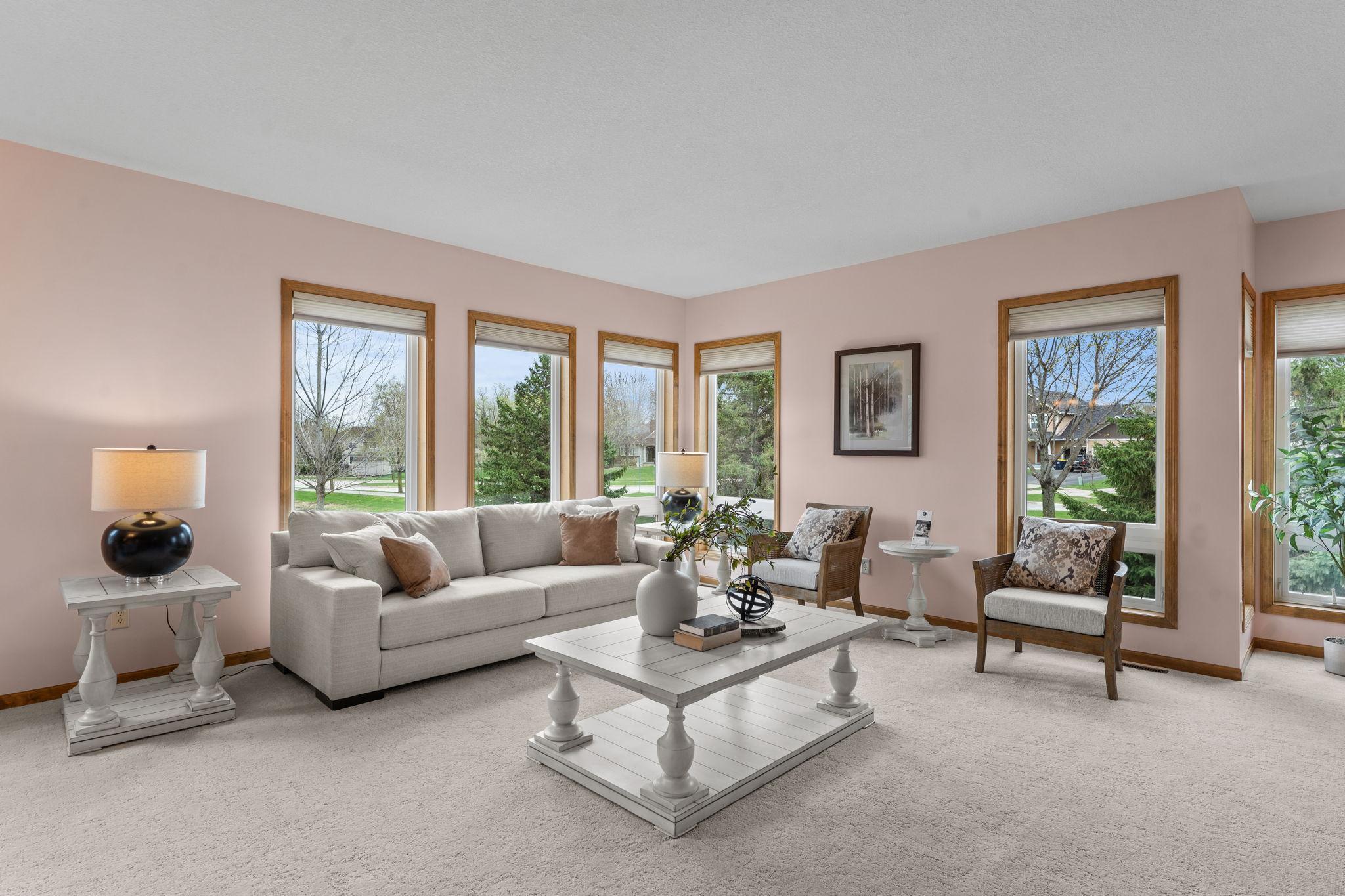 This bright, cozy space is ideal for relaxing evenings or effortless entertaining.