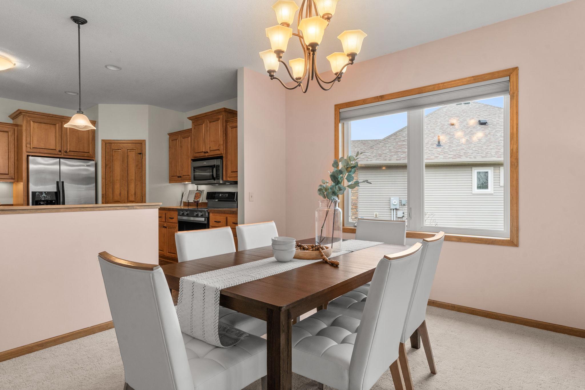 Another perspective of the formal dining room.