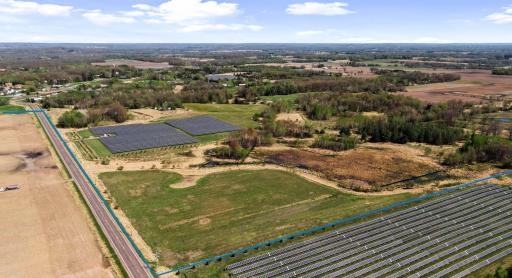 An additional 34-acres possible for solar expansion.