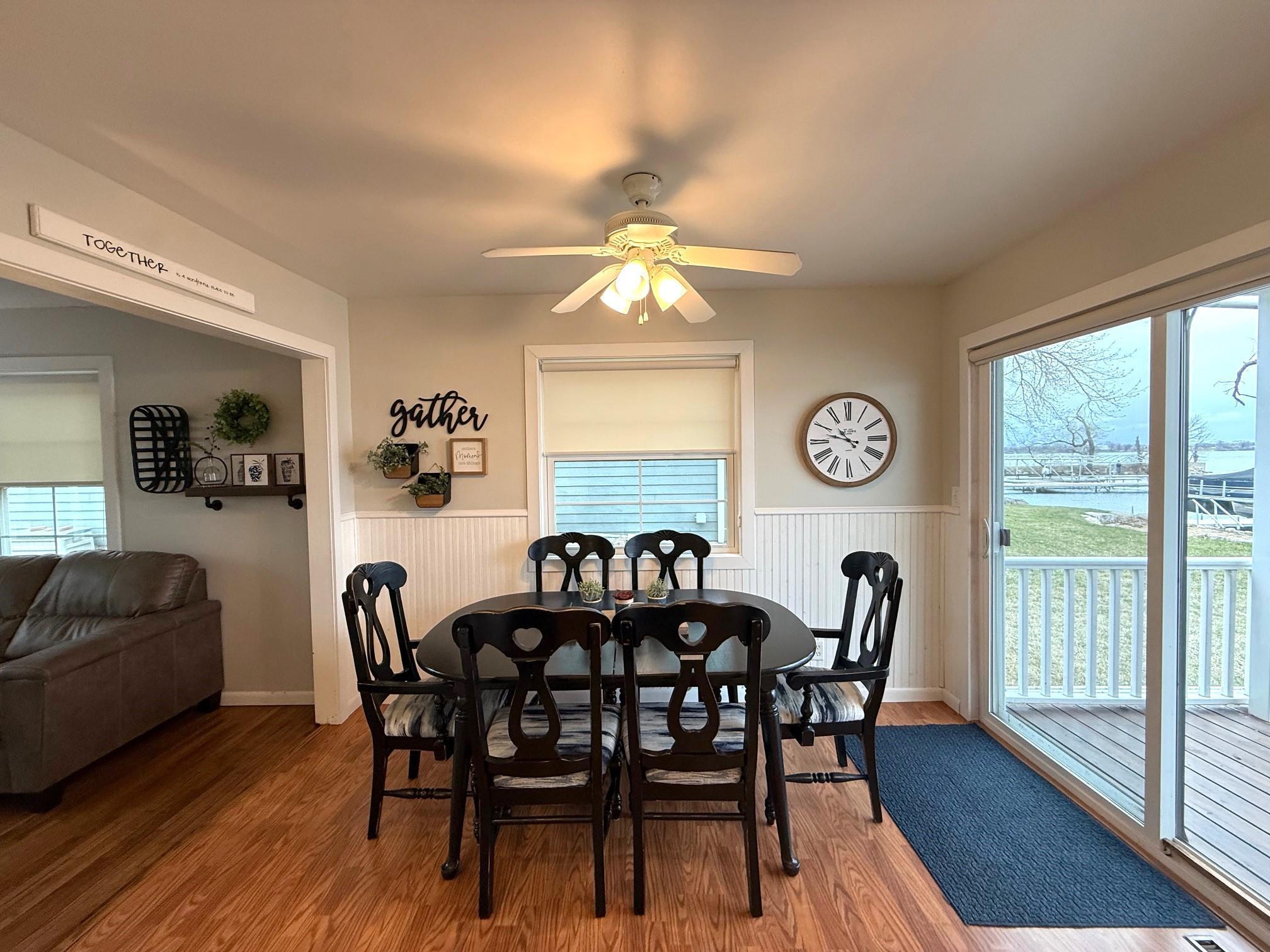 Dining w/ Lakeside Patio Door