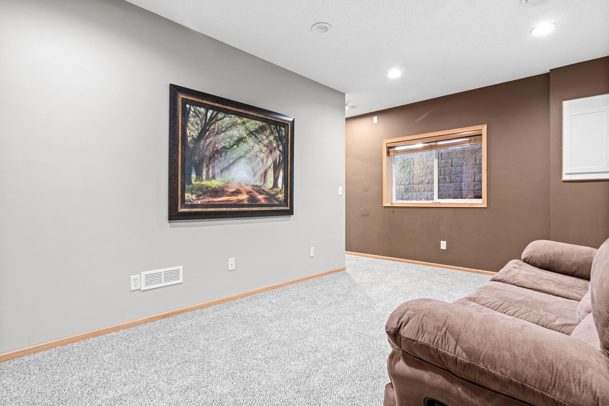 Lower level family room