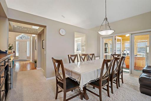 Large dining area perfect for large gatherings.513 Willdflower, BV