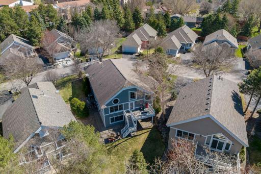 Drone view of back of 513 Willdflower, BV