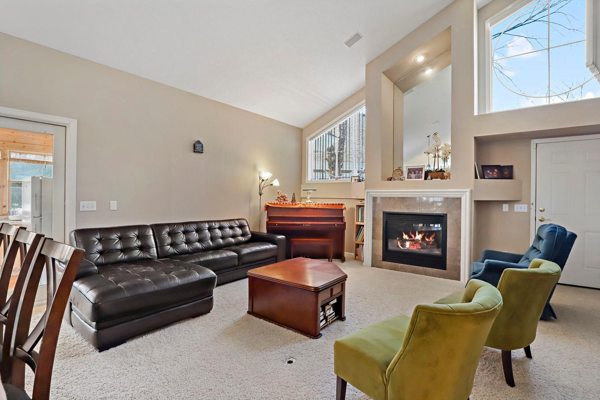 Wonderful entertaining space for music & reading in front of the gas fireplace.513 Willdflower, BV