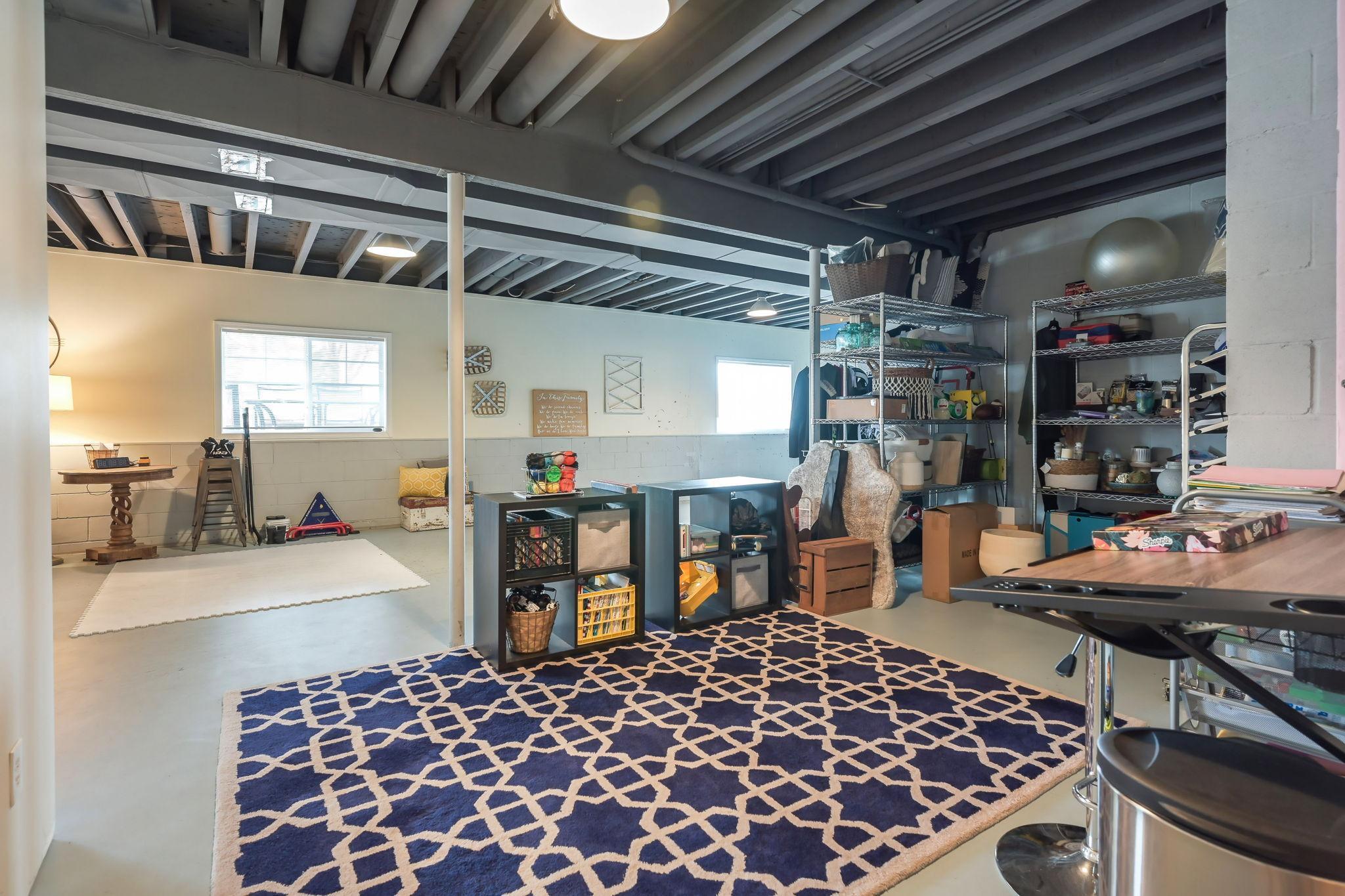 Huge, full basement with finished 3/4 bath and an additional ~ 1300 square feet to customize