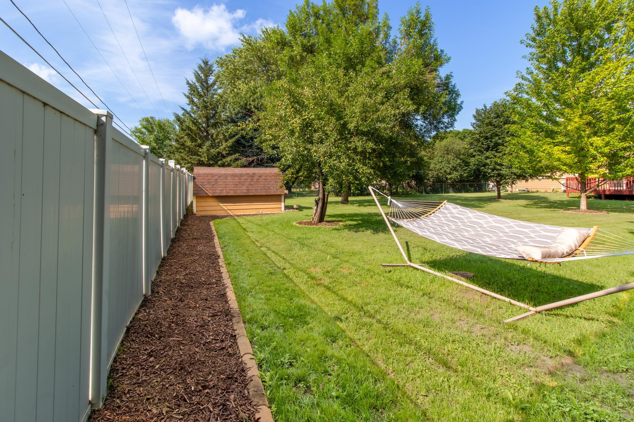 Fully Fenced in Back Yard