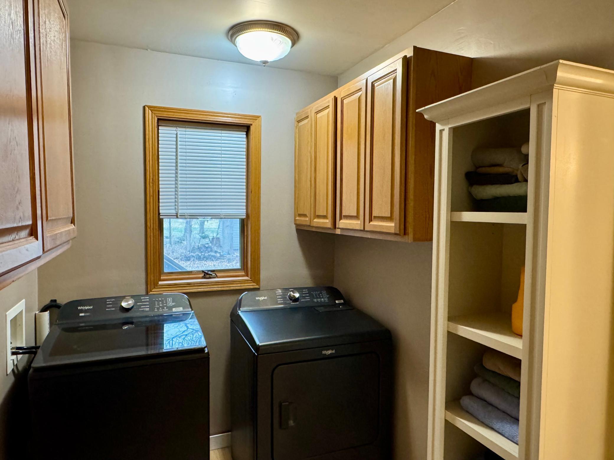 Main level bath and laundry