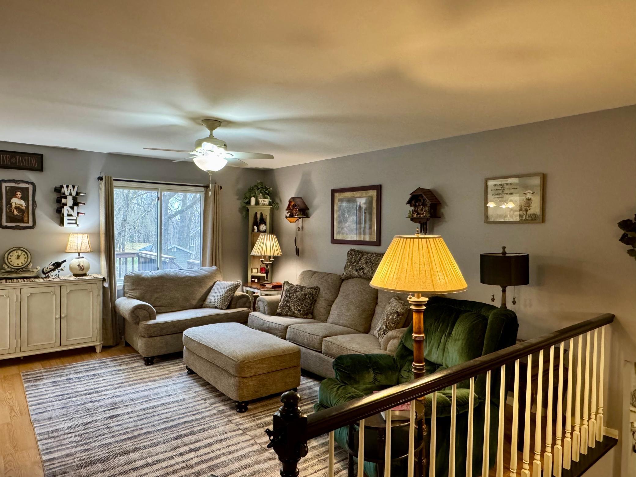 Upper level living room