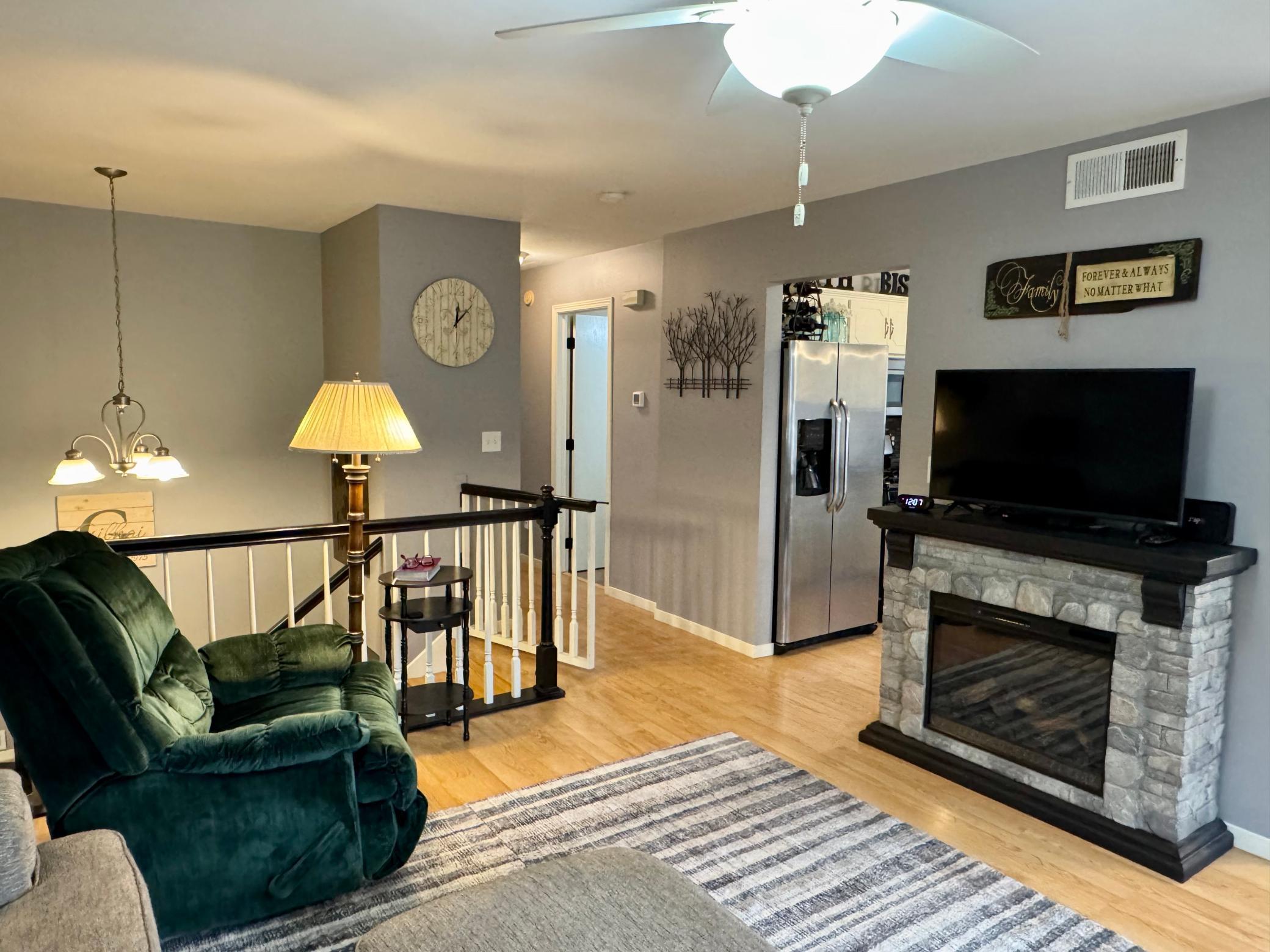 Upper level living room