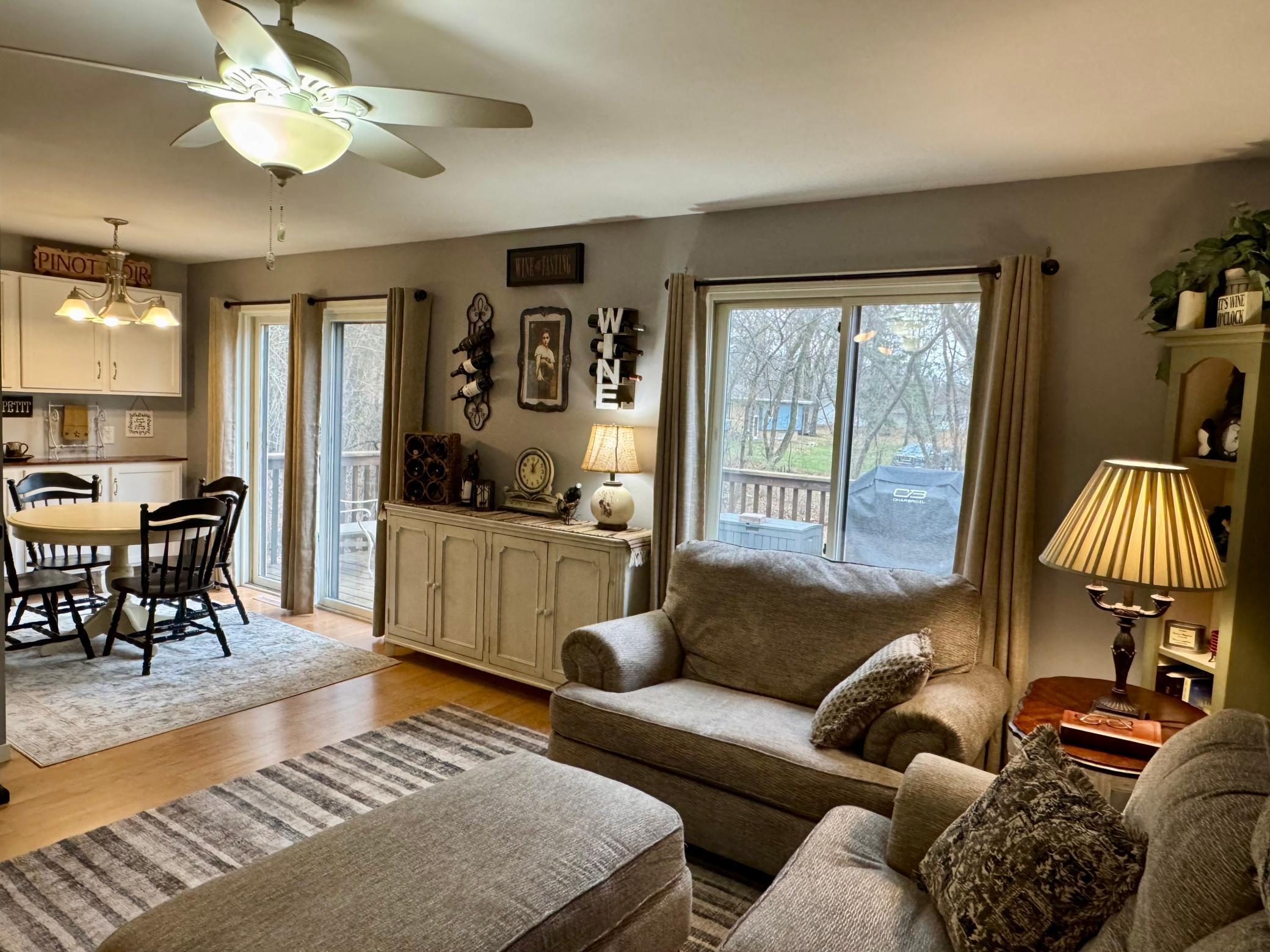Upper level living room
