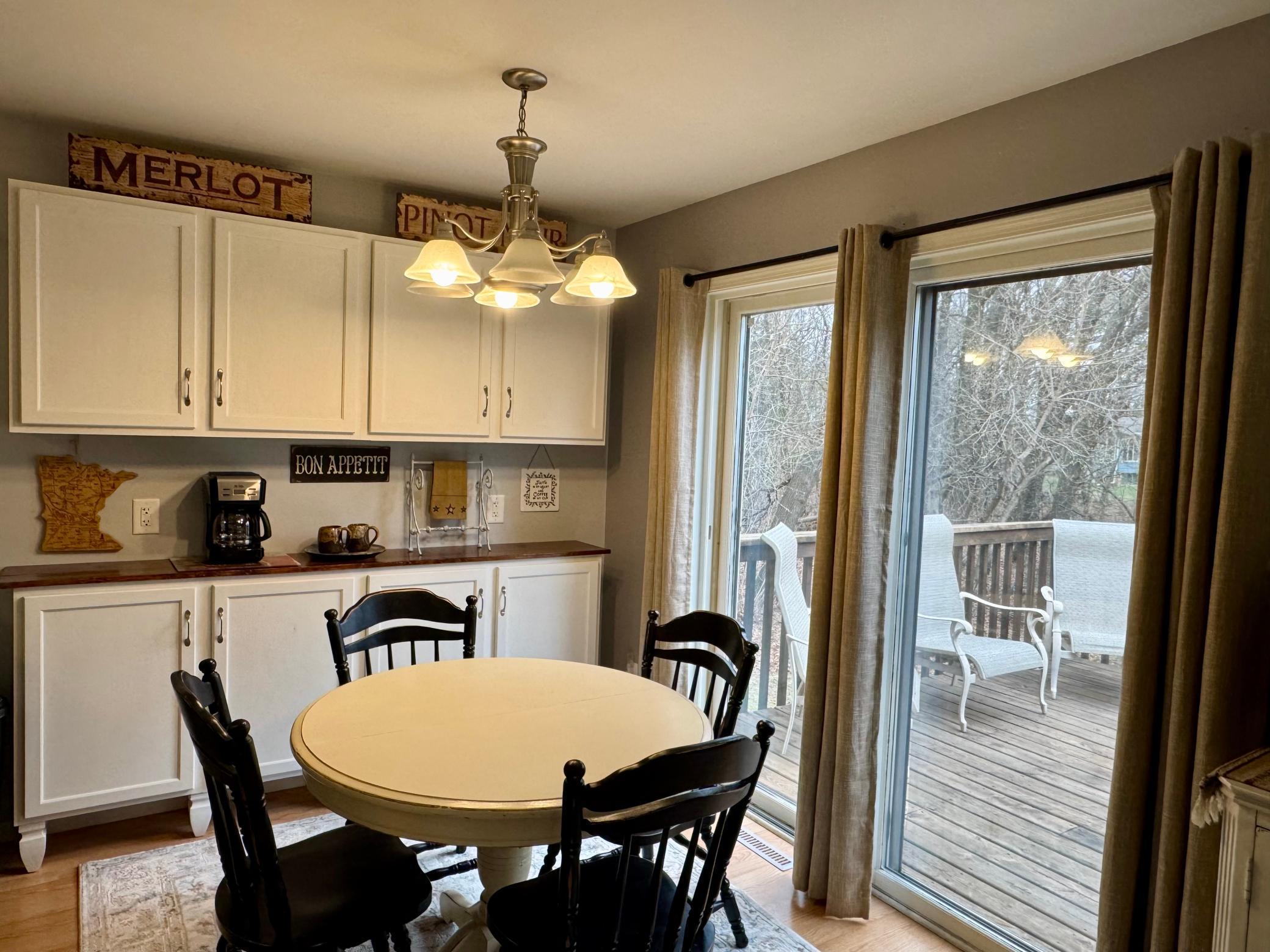 Dining room, walk door to deck