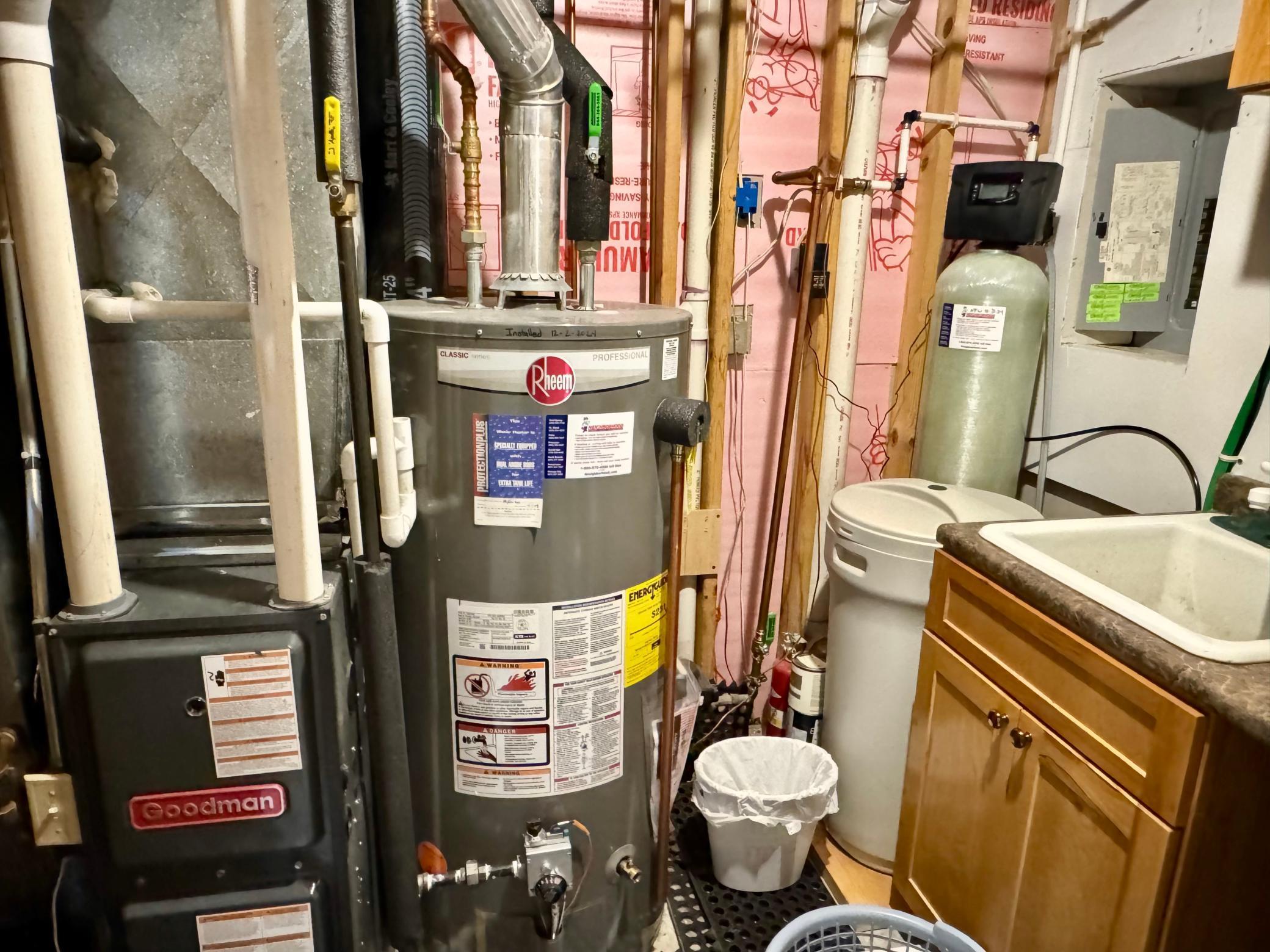 Lower level laundry/utility room
