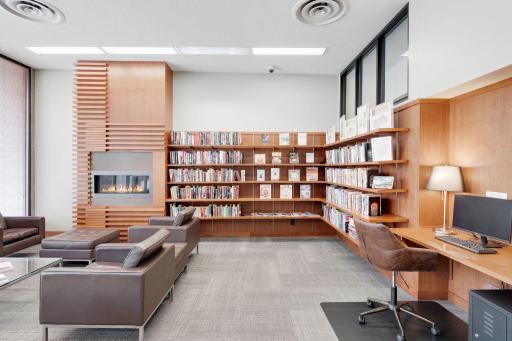 Residents also have a library/business center for use