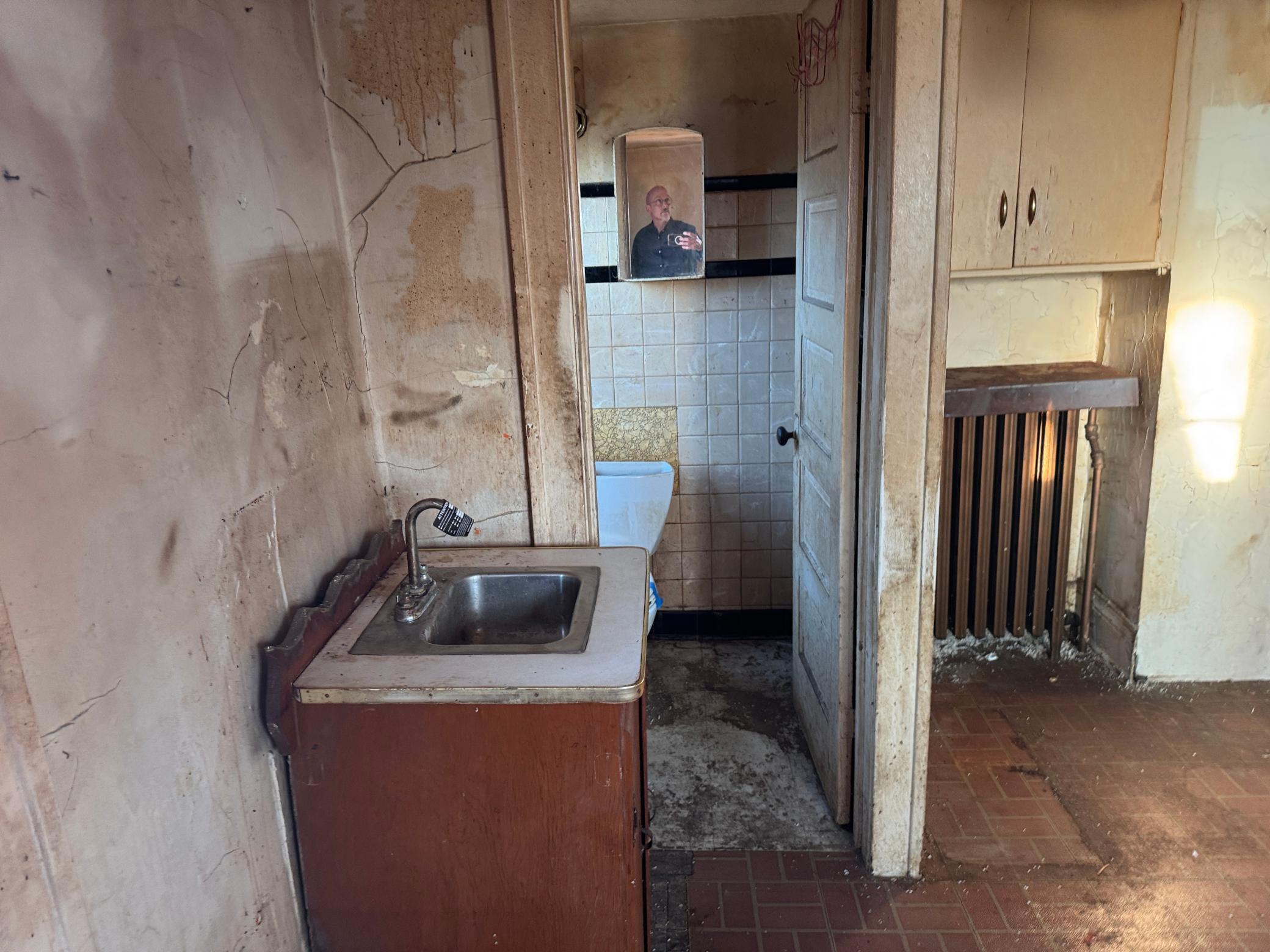 Upper level half bath.