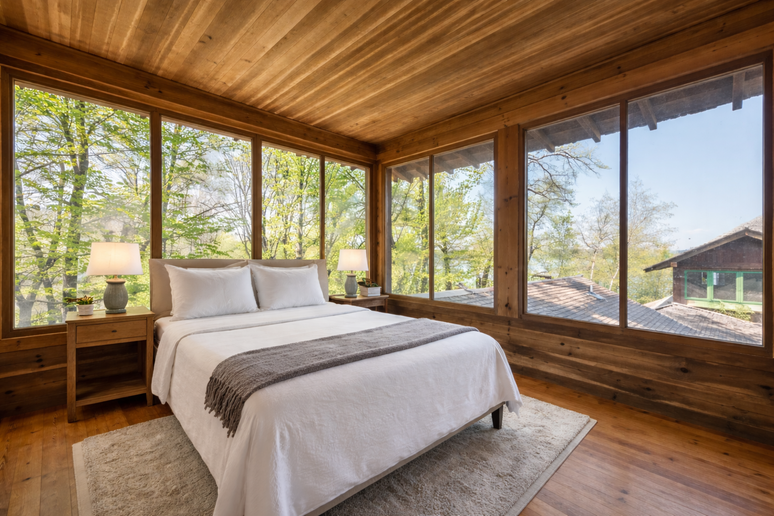 Rendered Proposed Porch as Bedroom