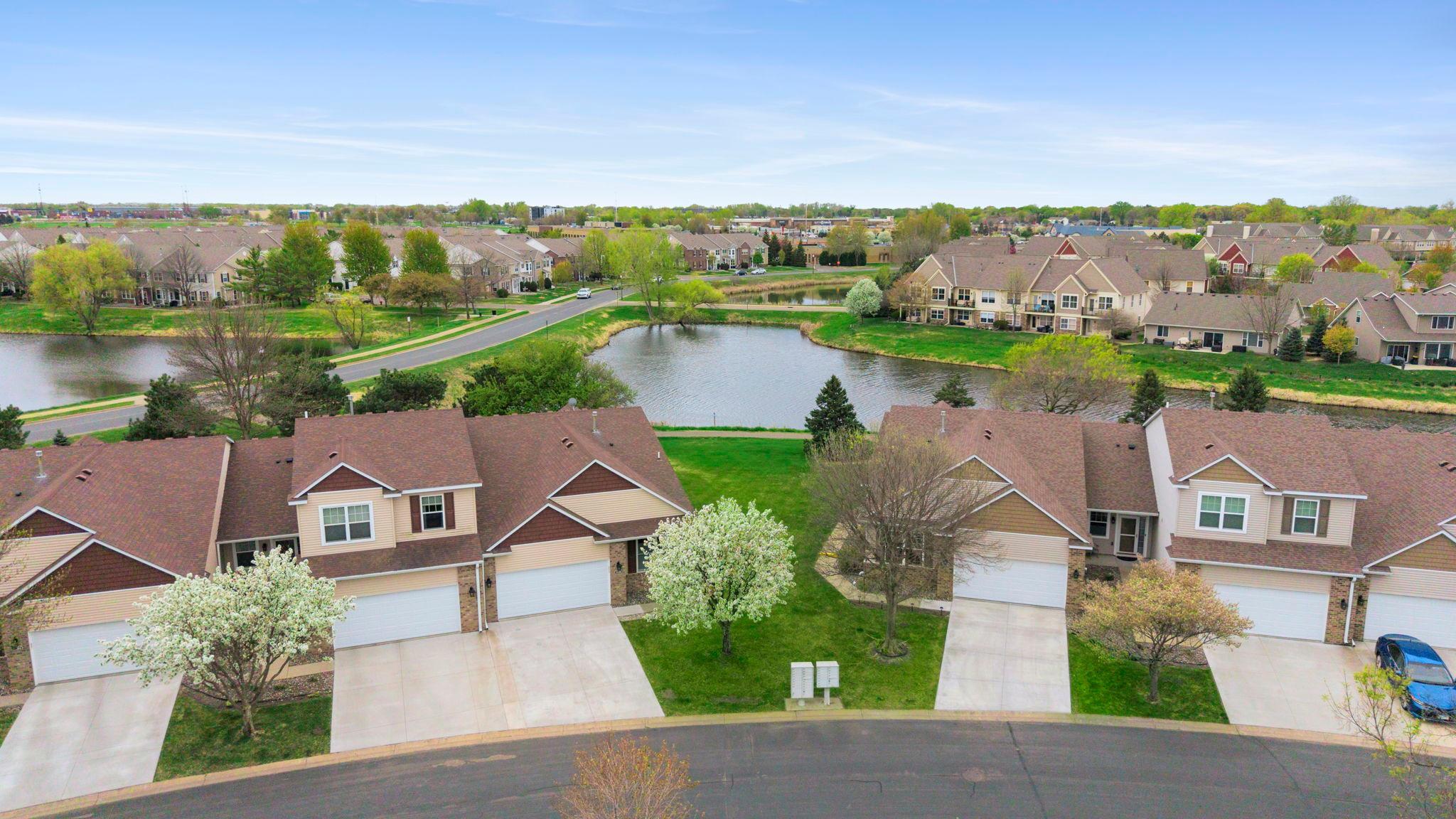 Home backs to pond