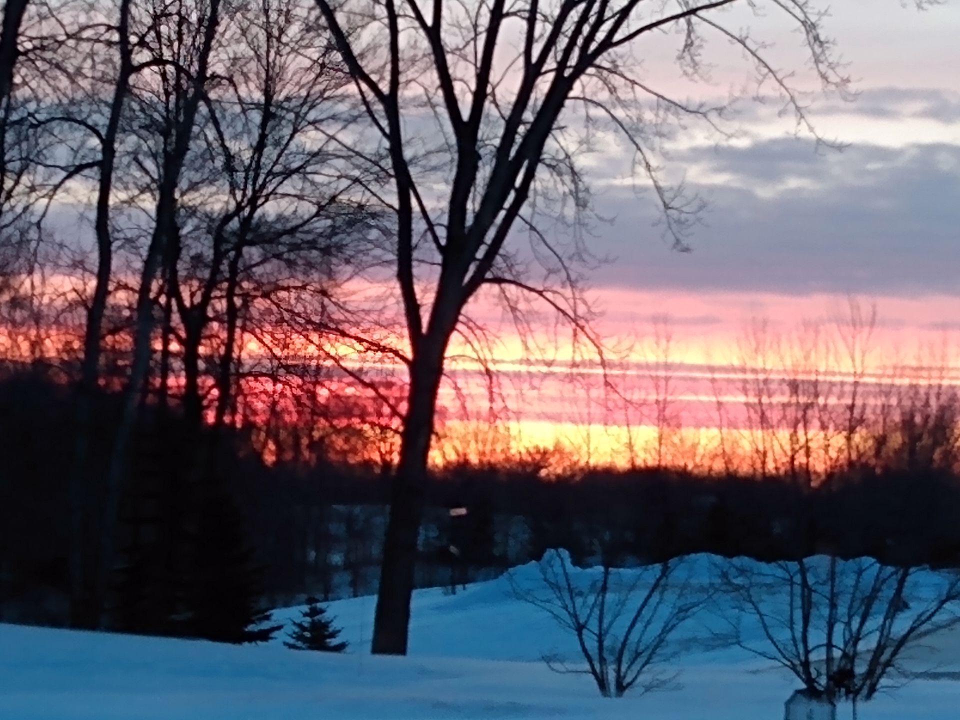 Evening sunsets to enjoy from your new lake home.