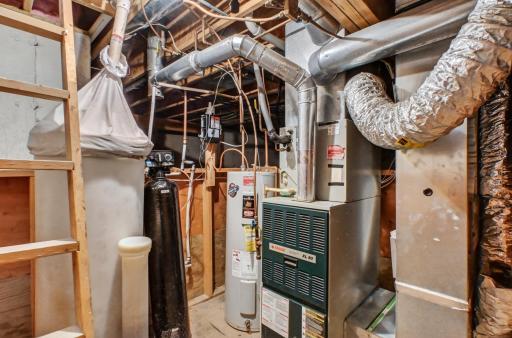 Utilities in crawlspace