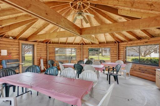 Lots of seating in the Gazebo!