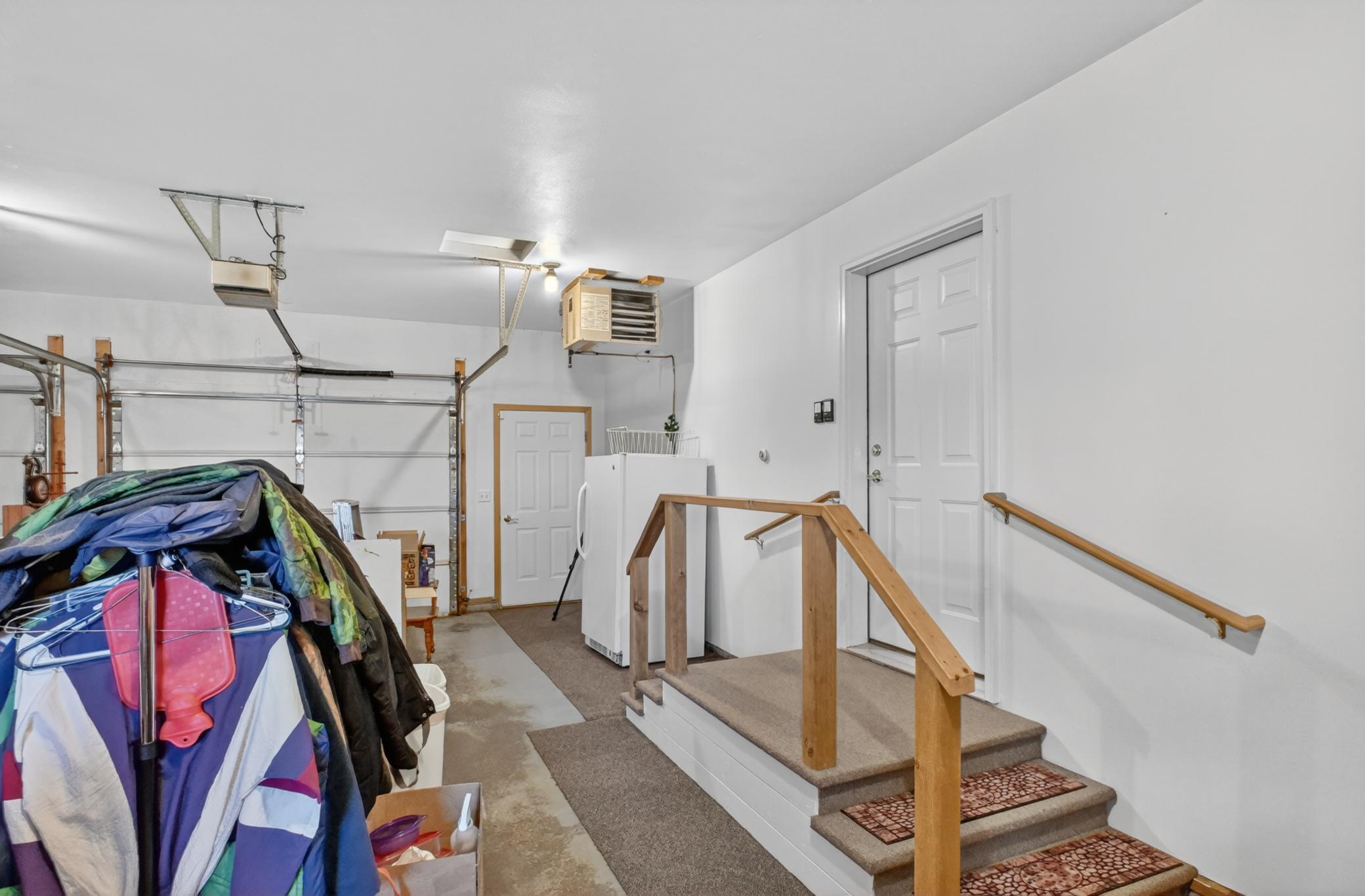 Attached extended heated garage