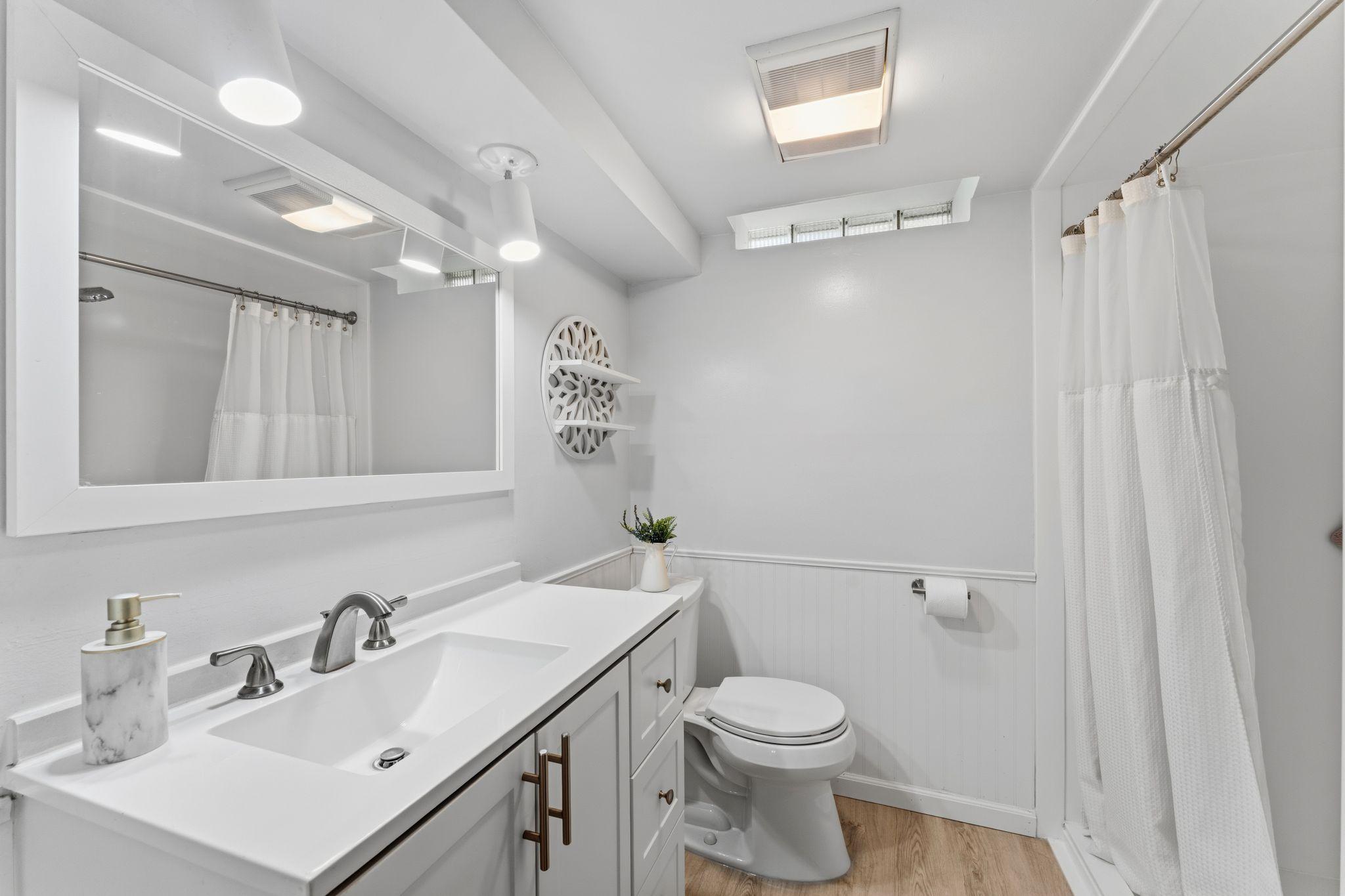 Updated 3/4 Bathroom Lower Level
