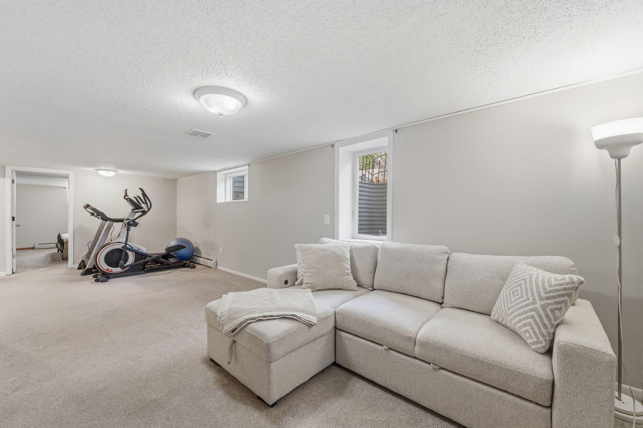 Family Room with Egress Window