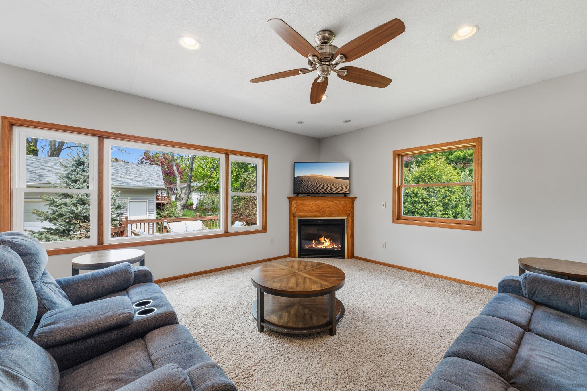 Family Room with Lots of Light and Windows!