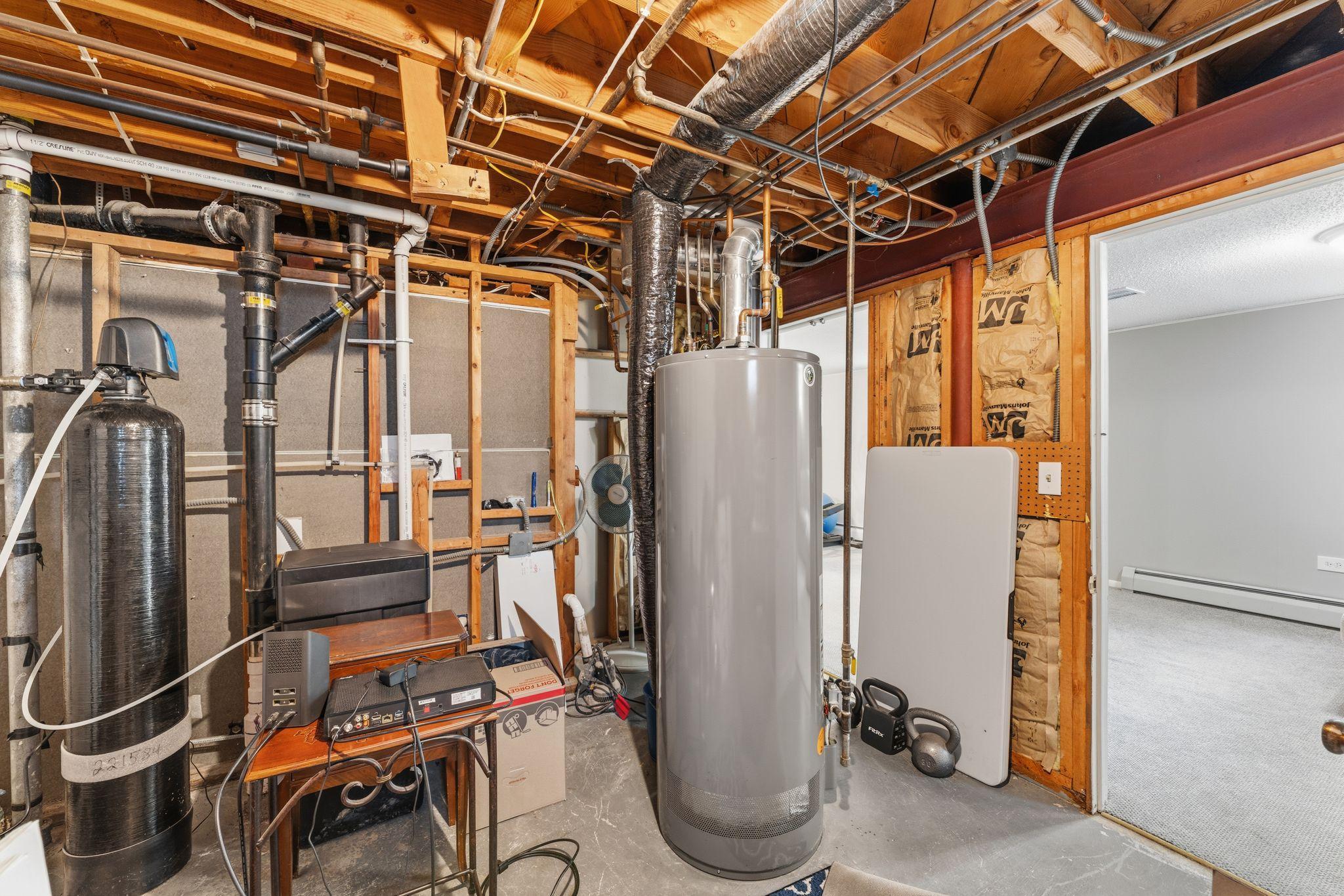 Mechanical Room with Storage