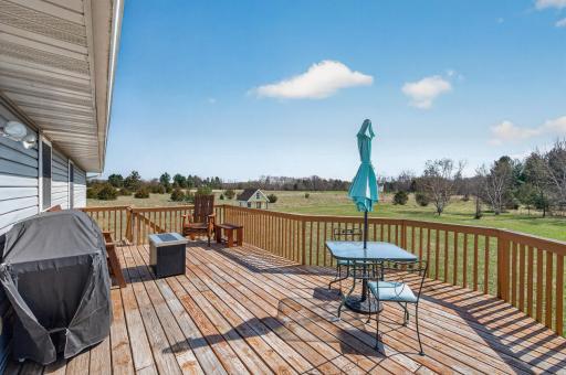 Enjoy grilling and soaking up the outdoors on this private deck.
