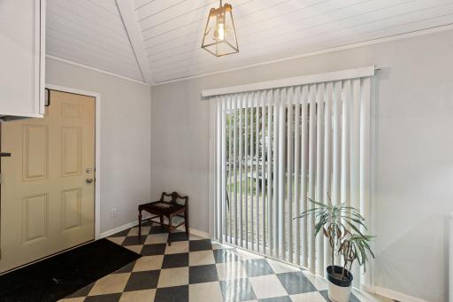 Exit to the back yard patio is through a big sliding or standard door. Your choice!