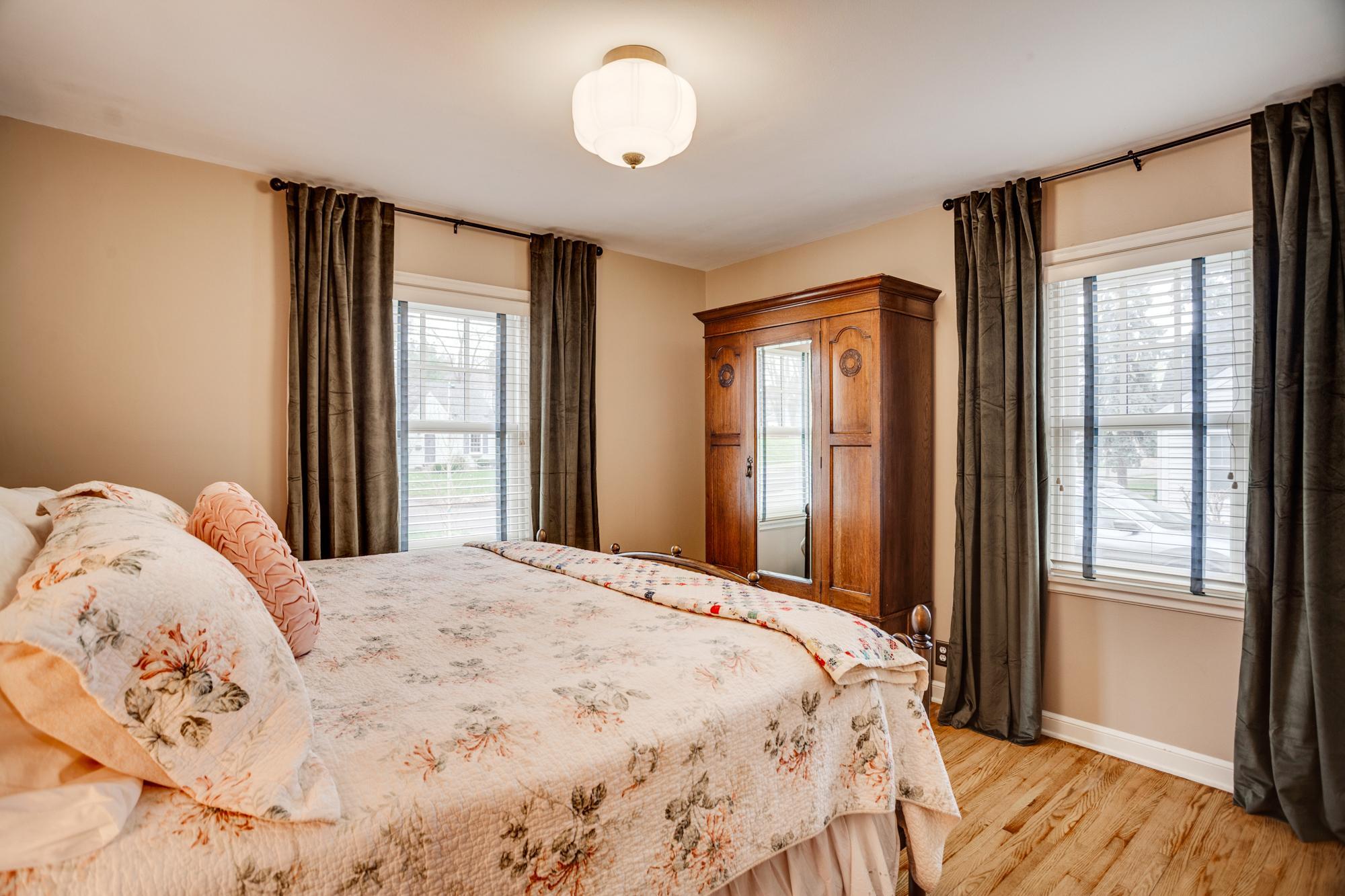 Both bedrooms feature hardwood floors, amazing light, and neutral tones.