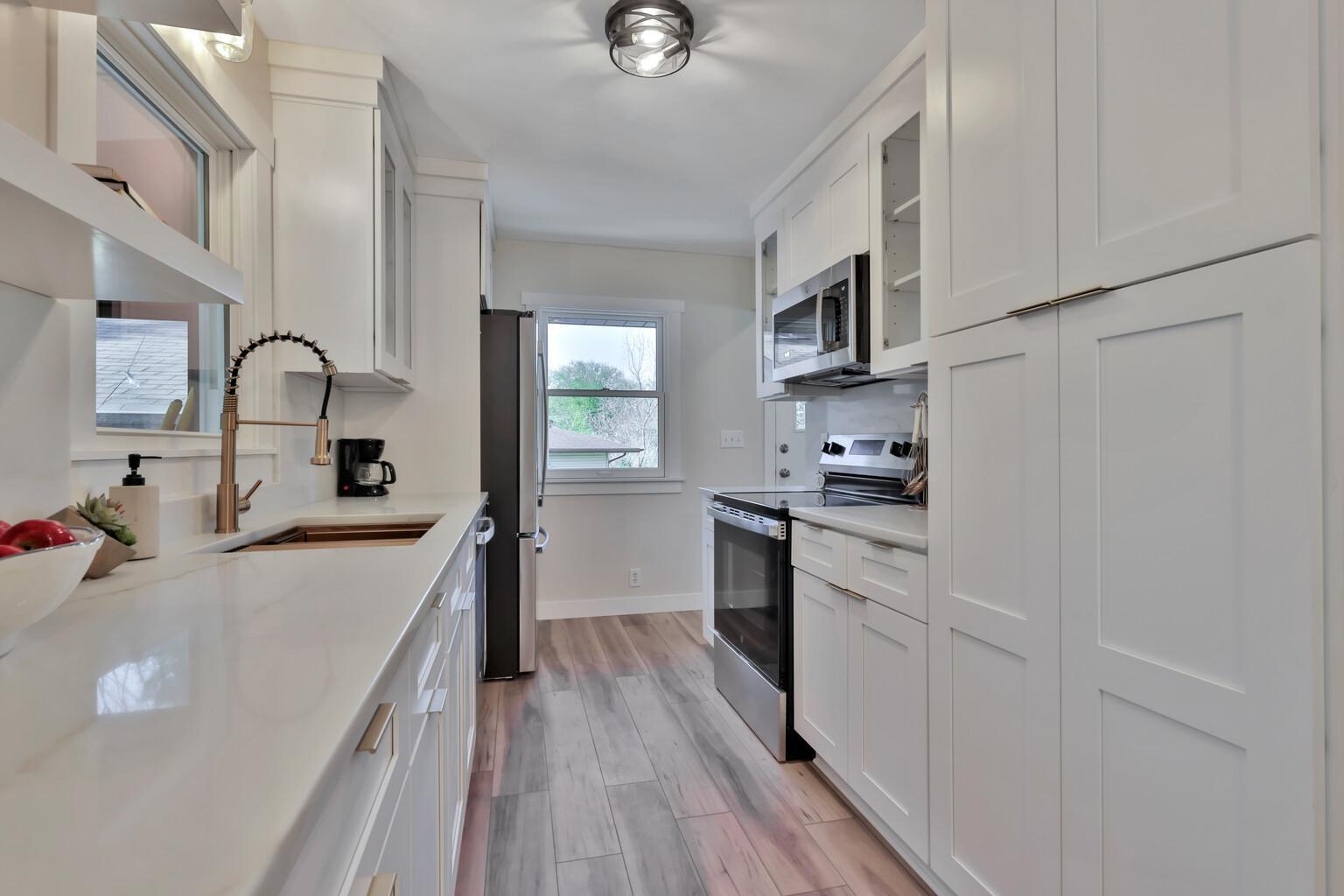 Brand New Kitchen with plenty of Pantry Space!