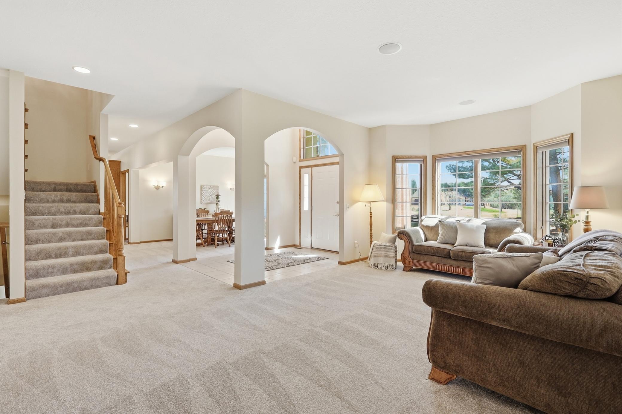 Spacious layout with a sitting area and formal dining room